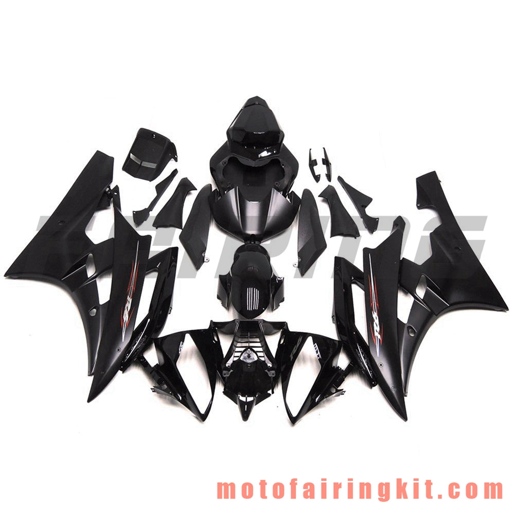 Kits de carenado aptos para YZF-600 R6 2006 2007 YZF 600 R6 06 07 Molde de inyección de plástico ABS Carrocería completa para motocicleta Marco de carrocería de posventa (negro) B087