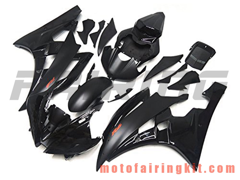 Kits de carenado aptos para YZF-600 R6 2006 2007 YZF 600 R6 06 07 Molde de inyección de plástico ABS Carrocería completa para motocicleta Marco de carrocería de posventa (negro) B089