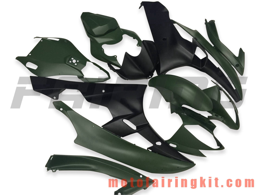 Kits de carenado aptos para YZF-600 R6 2006 2007 YZF 600 R6 06 07 Molde de inyección de plástico ABS Carrocería completa para motocicleta Marco de carrocería de posventa (verde y negro) B105