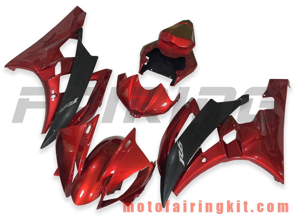 Kits de carenado aptos para YZF-600 R6 2006 2007 YZF 600 R6 06 07 Molde de inyección de plástico ABS Carrocería completa para motocicleta Carrocería del mercado de accesorios Marco (naranja y negro) B111