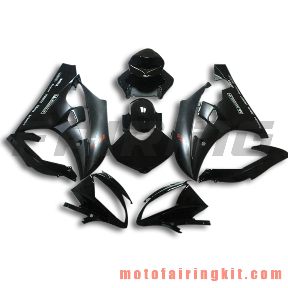 Kits de carenado aptos para YZF-600 R6 2006 2007 YZF 600 R6 06 07 Molde de inyección de plástico ABS Carrocería completa para motocicleta Marco de carrocería de posventa (negro) B118