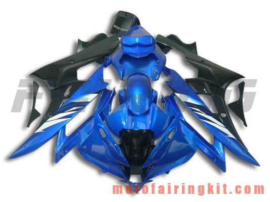 Kits de carenado aptos para YZF-600 R6 2006 2007 YZF 600 R6 06 07 Molde de inyección de plástico ABS Carrocería completa para motocicleta Marco de carrocería de posventa (azul y negro) B119