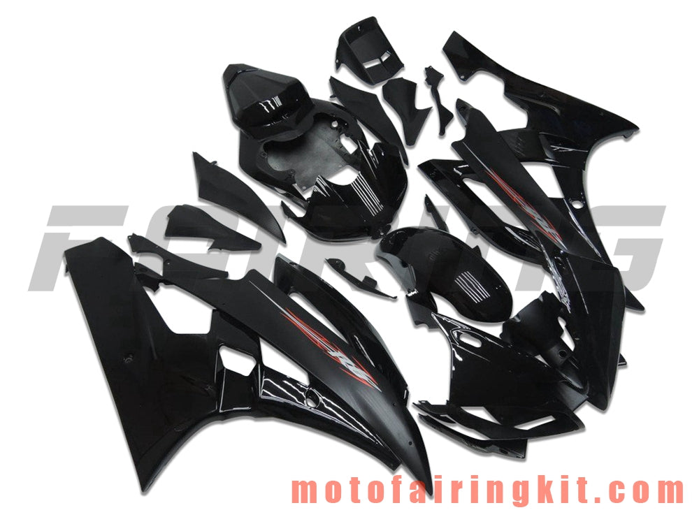 Fairing Kits Fit for YZF-600 R6 2006 2007 YZF 600 R6 06 07 Plastic ABS Injection Mold Complete Motorcycle Body Aftermarket Bodywork Frame (Black) B124