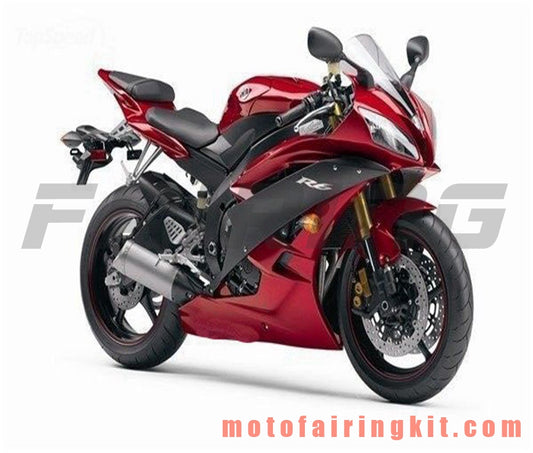 フェアリングキット YZF-600 R6 2006 2007 YZF 600 R6 06 07 プラスチック ABS 射出成形 完全なオートバイボディ アフターマーケットボディワークフレーム (オレンジ &amp; ブラック) B126