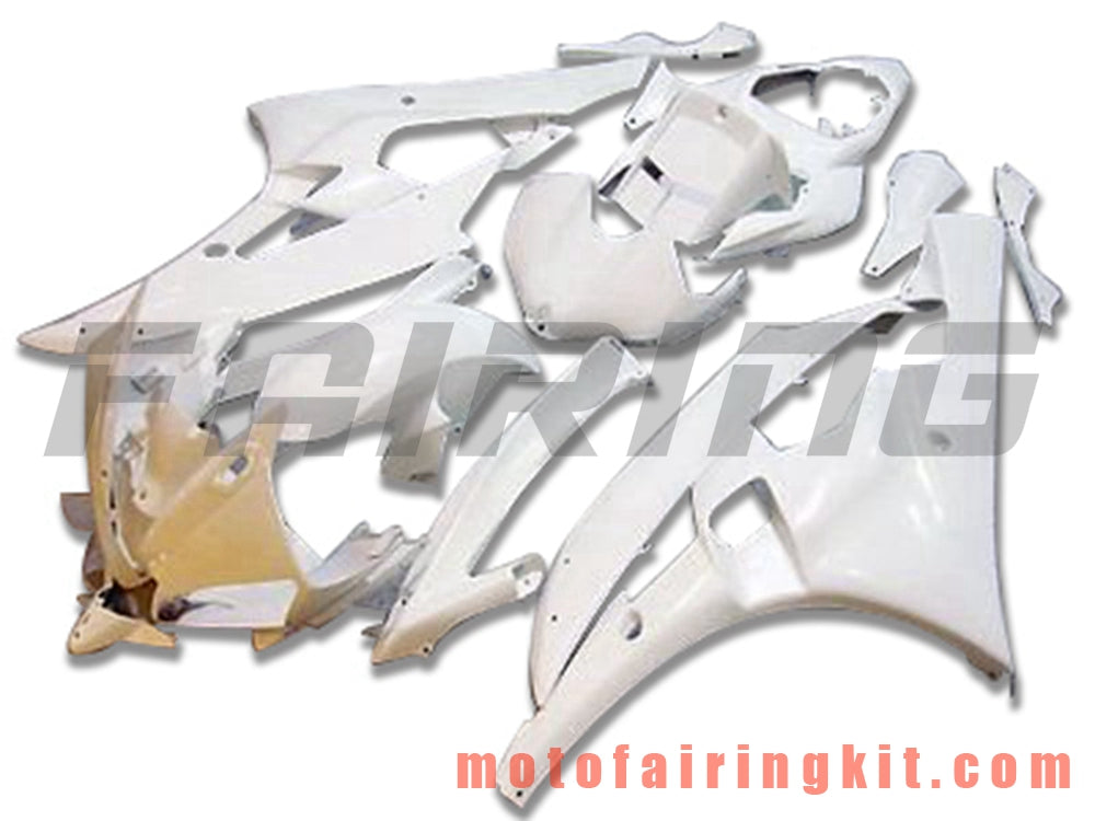 Fairing Kits Fit for YZF-600 R6 2006 2007 YZF 600 R6 06 07 Plastic ABS Injection Mold Complete Motorcycle Body Aftermarket Bodywork Frame (White) B129