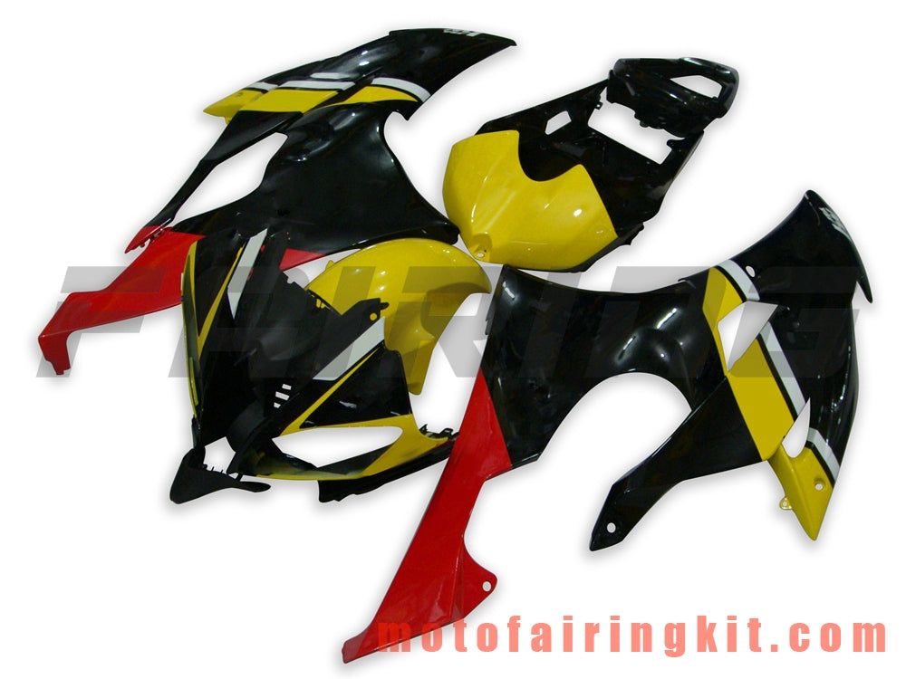 Fairing Kits Fit for YZF-600 R6 2008 2009 2010 2011 2012 2013 2014 2015 2016 Plastic ABS Injection Mold Complete Motorcycle Body Aftermarket Bodywork Frame (Yellow & Black) B010