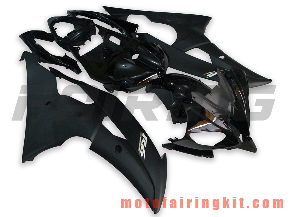 Fairing Kits Fit for YZF-600 R6 2008 2009 2010 2011 2012 2013 2014 2015 2016 Plastic ABS Injection Mold Complete Motorcycle Body Aftermarket Bodywork Frame (Black) B014