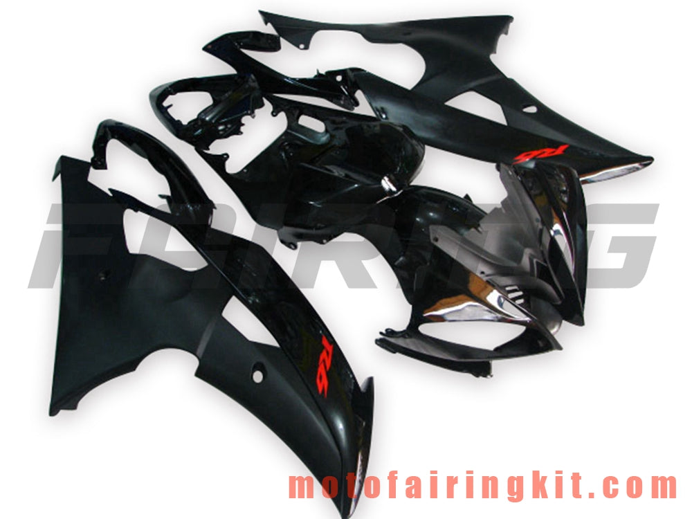 Fairing Kits Fit for YZF-600 R6 2008 2009 2010 2011 2012 2013 2014 2015 2016 Plastic ABS Injection Mold Complete Motorcycle Body Aftermarket Bodywork Frame (Black) B015