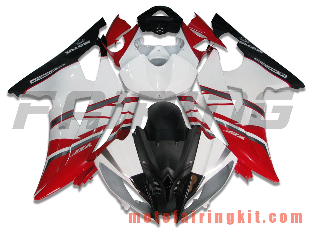 Kits de carenado aptos para YZF-600 R6 2008 2009 2010 2011 2012 2013 2014 2015 2016 Molde de inyección de plástico ABS Carrocería completa para motocicleta Marco de carrocería de posventa (rojo y negro) B019