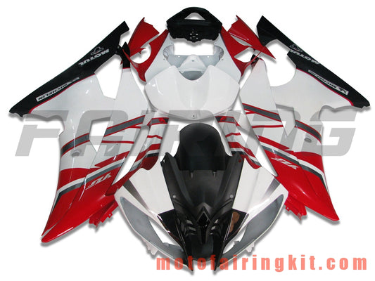 Fairing Kits Fit for YZF-600 R6 2008 2009 2010 2011 2012 2013 2014 2015 2016 Plastic ABS Injection Mold Complete Motorcycle Body Aftermarket Bodywork Frame (Red & Black) B019