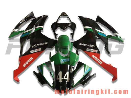 Fairing Kits Fit for YZF-600 R6 2008 2009 2010 2011 2012 2013 2014 2015 2016 Plastic ABS Injection Mold Complete Motorcycle Body Aftermarket Bodywork Frame (Green & Black) B038