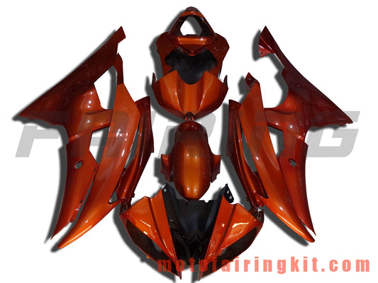 Fairing Kits Fit for YZF-600 R6 2008 2009 2010 2011 2012 2013 2014 2015 2016 Plastic ABS Injection Mold Complete Motorcycle Body Aftermarket Bodywork Frame (Orange) B039