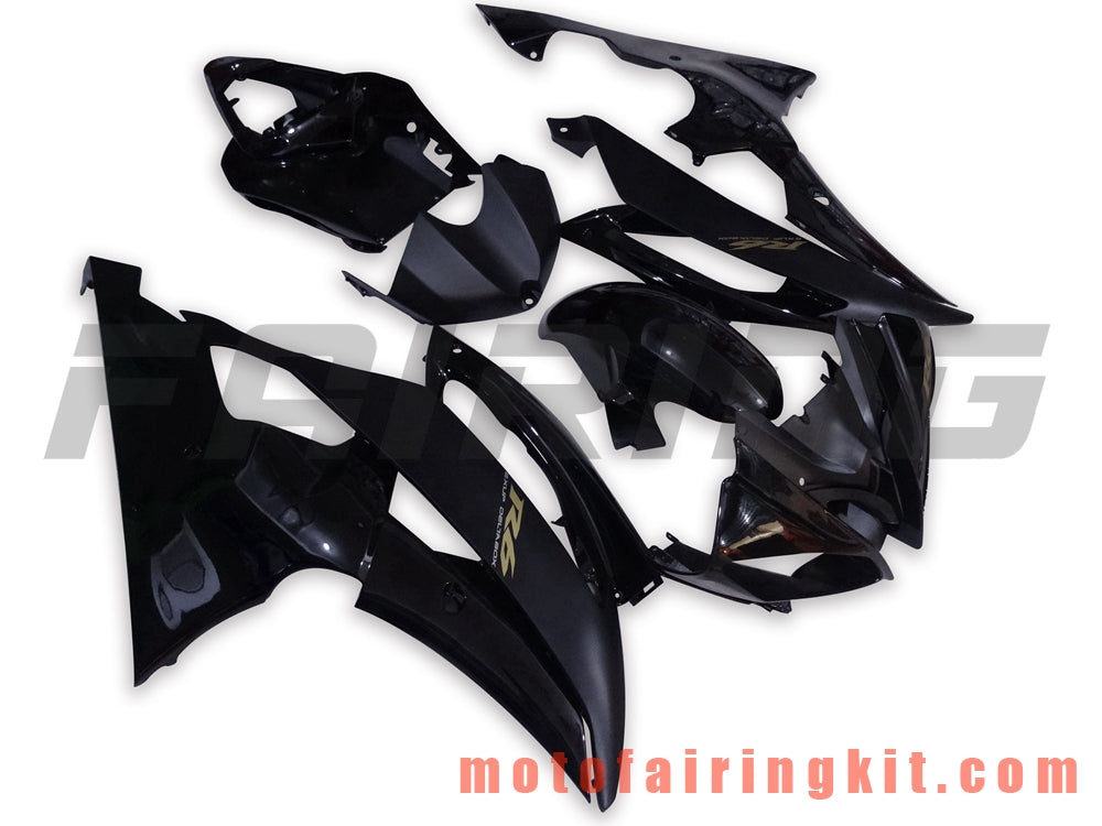 Fairing Kits Fit for YZF-600 R6 2008 2009 2010 2011 2012 2013 2014 2015 2016 Plastic ABS Injection Mold Complete Motorcycle Body Aftermarket Bodywork Frame (Black) B040