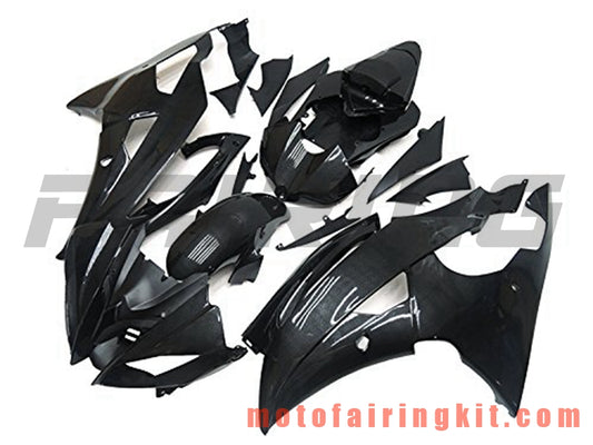 Fairing Kits Fit for YZF-600 R6 2008 2009 2010 2011 2012 2013 2014 2015 2016 Plastic ABS Injection Mold Complete Motorcycle Body Aftermarket Bodywork Frame (Black) B069