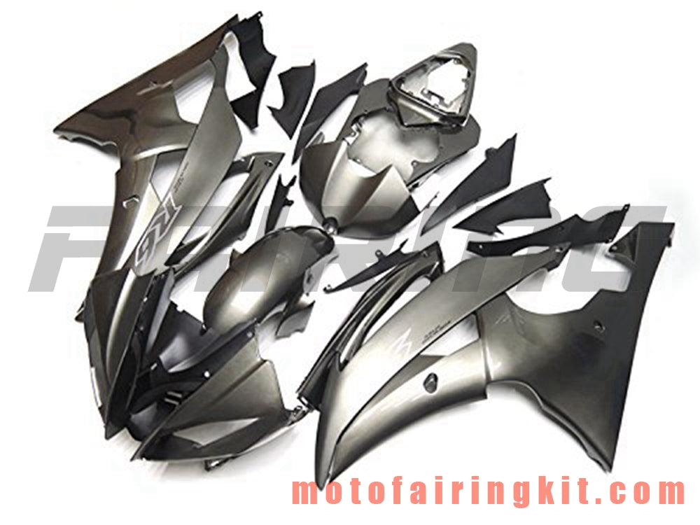 Fairing Kits Fit for YZF-600 R6 2008 2009 2010 2011 2012 2013 2014 2015 2016 Plastic ABS Injection Mold Complete Motorcycle Body Aftermarket Bodywork Frame (Gray) B095