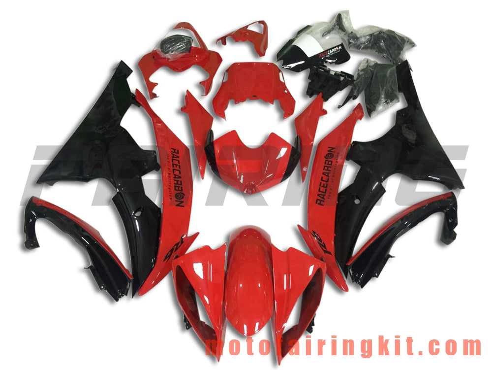 Fairing Kits Fit for YZF-600 R6 2008 2009 2010 2011 2012 2013 2014 2015 2016 Plastic ABS Injection Mold Complete Motorcycle Body Aftermarket Bodywork Frame (Red & Black) B123