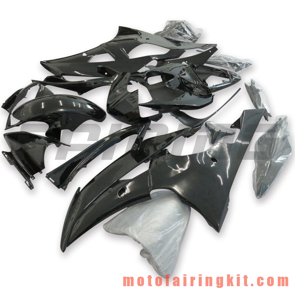 Kits de carenado aptos para YZF-600 R6 2008 2009 2010 2011 2012 2013 2014 2015 2016 Molde de inyección de plástico ABS Carrocería completa para motocicleta Carrocería del mercado de accesorios Marco (negro) B128