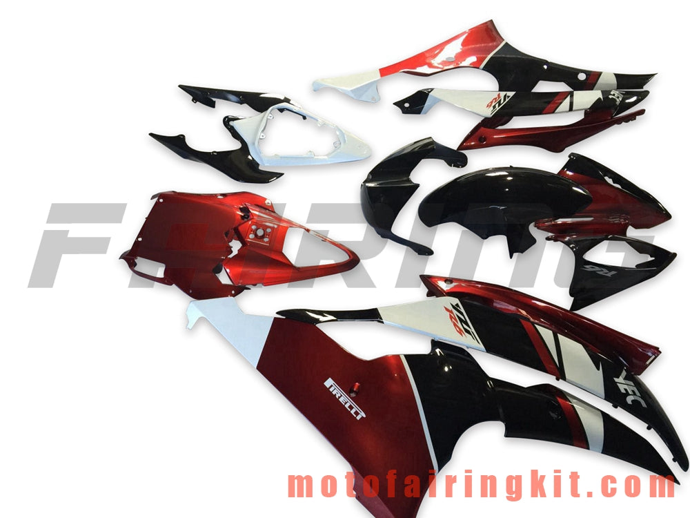 Kits de carenado aptos para YZF-600 R6 2008 2009 2010 2011 2012 2013 2014 2015 2016 Molde de inyección de plástico ABS Carrocería completa para motocicleta Carrocería de posventa Marco (naranja y negro) B132