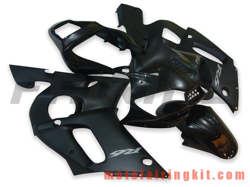 Fairing Kits Fit for YZF-600 R6 1998 1999 2000 2001 2002 YZF 600 R6 Plastic ABS Injection Mold Complete Motorcycle Body Aftermarket Bodywork Frame (Black) B011