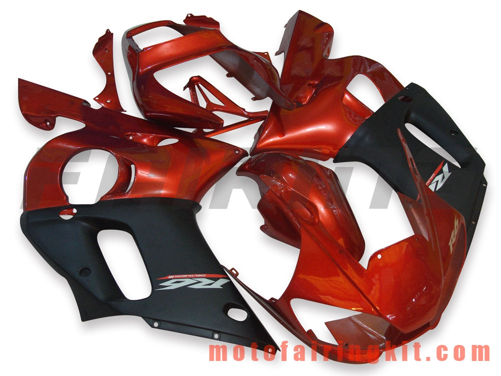 Kits de carenado aptos para YZF-600 R6 1998 1999 2000 2001 2002 YZF 600 R6 Molde de inyección de plástico ABS Carrocería completa para motocicleta Marco de carrocería de posventa (naranja y negro) B012