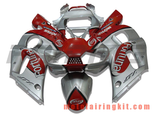 Fairing Kits Fit for YZF-600 R6 1998 1999 2000 2001 2002 YZF 600 R6 Plastic ABS Injection Mold Complete Motorcycle Body Aftermarket Bodywork Frame (Red & Silver) B013