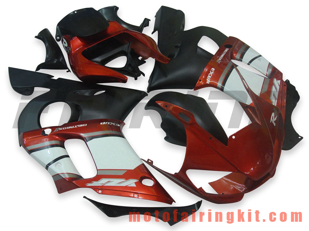 Kits de carenado aptos para YZF-600 R6 1998 1999 2000 2001 2002 YZF 600 R6 Molde de inyección de plástico ABS Carrocería completa para motocicleta Marco de carrocería de posventa (naranja y negro) B014