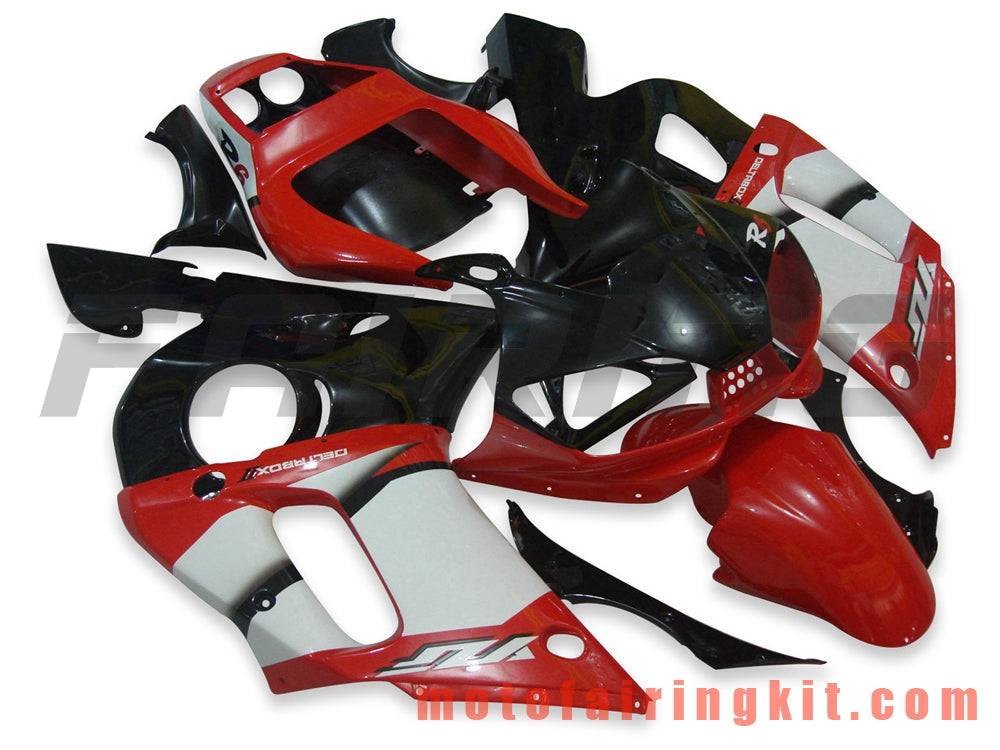 Fairing Kits Fit for YZF-600 R6 1998 1999 2000 2001 2002 YZF 600 R6 Plastic ABS Injection Mold Complete Motorcycle Body Aftermarket Bodywork Frame (Red & Black) B021