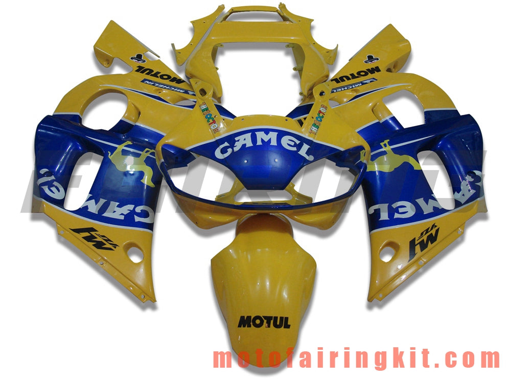 フェアリングキット YZF-600 R6 1998 1999 2000 2001 2002 YZF 600 R6 プラスチック ABS 射出成型 完全なオートバイボディ アフターマーケットボディワークフレーム (イエロー &amp; ブルー) B027