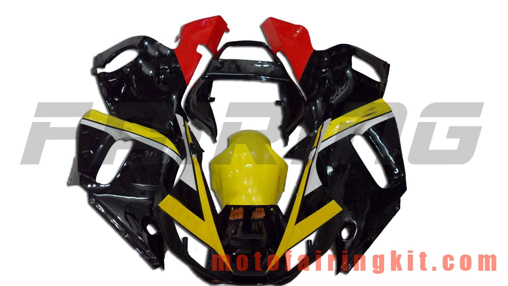 Fairing Kits Fit for YZF-600 R6 1998 1999 2000 2001 2002 YZF 600 R6 Plastic ABS Injection Mold Complete Motorcycle Body Aftermarket Bodywork Frame (Black & Yellow) B037