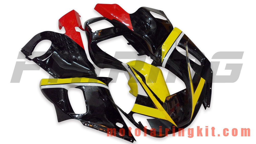 Fairing Kits Fit for YZF-600 R6 1998 1999 2000 2001 2002 YZF 600 R6 Plastic ABS Injection Mold Complete Motorcycle Body Aftermarket Bodywork Frame (Black & Yellow) B037