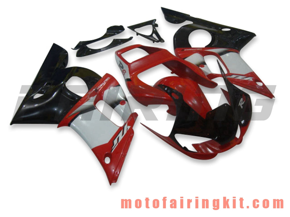 Fairing Kits Fit for YZF-600 R6 1998 1999 2000 2001 2002 YZF 600 R6 Plastic ABS Injection Mold Complete Motorcycle Body Aftermarket Bodywork Frame (Red & Black) B038