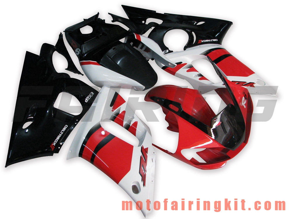 Kits de carenado aptos para YZF-600 R6 1998 1999 2000 2001 2002 YZF 600 R6 Molde de inyección de plástico ABS Carrocería completa para motocicleta Marco de carrocería de posventa (rojo y negro) B041