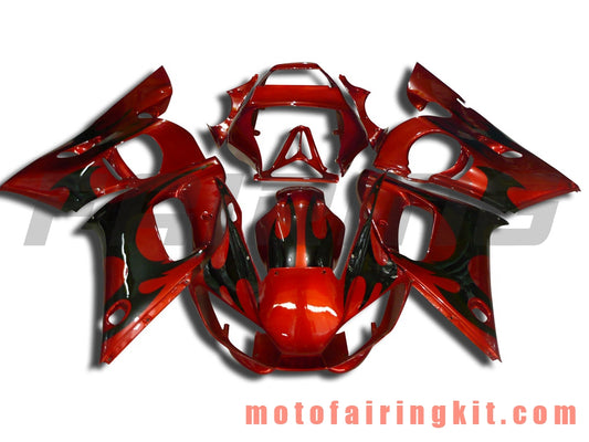 Kits de carenado aptos para YZF-600 R6 1998 1999 2000 2001 2002 YZF 600 R6 Molde de inyección de plástico ABS Carrocería completa para motocicleta Marco de carrocería de posventa (naranja y negro) B048