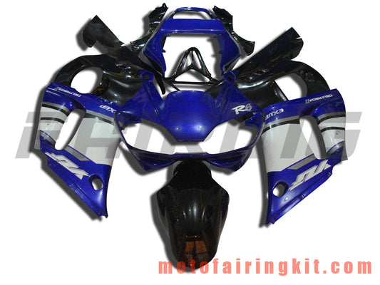 Kits de carenado aptos para YZF-600 R6 1998 1999 2000 2001 2002 YZF 600 R6 Molde de inyección de plástico ABS Carrocería completa para motocicleta Marco de carrocería de posventa (azul y negro) B057