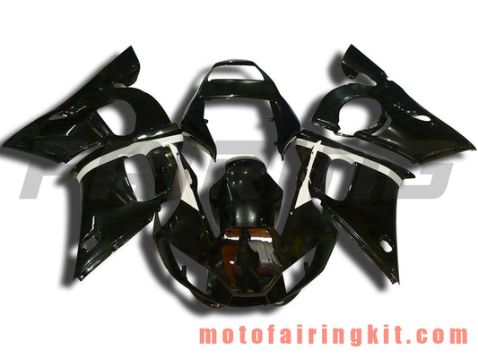 Fairing Kits Fit for YZF-600 R6 1998 1999 2000 2001 2002 YZF 600 R6 Plastic ABS Injection Mold Complete Motorcycle Body Aftermarket Bodywork Frame (Black & White) B059