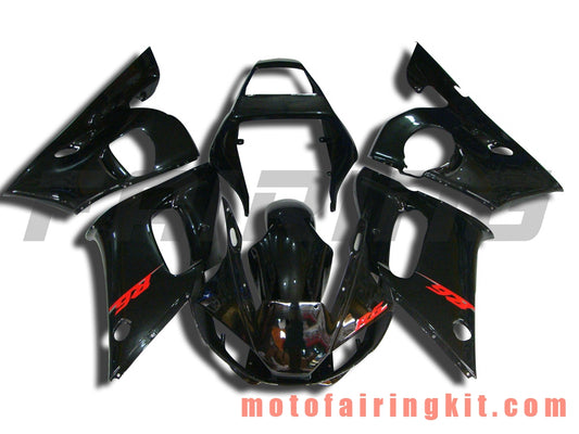 Fairing Kits Fit for YZF-600 R6 1998 1999 2000 2001 2002 YZF 600 R6 Plastic ABS Injection Mold Complete Motorcycle Body Aftermarket Bodywork Frame (Black) B061