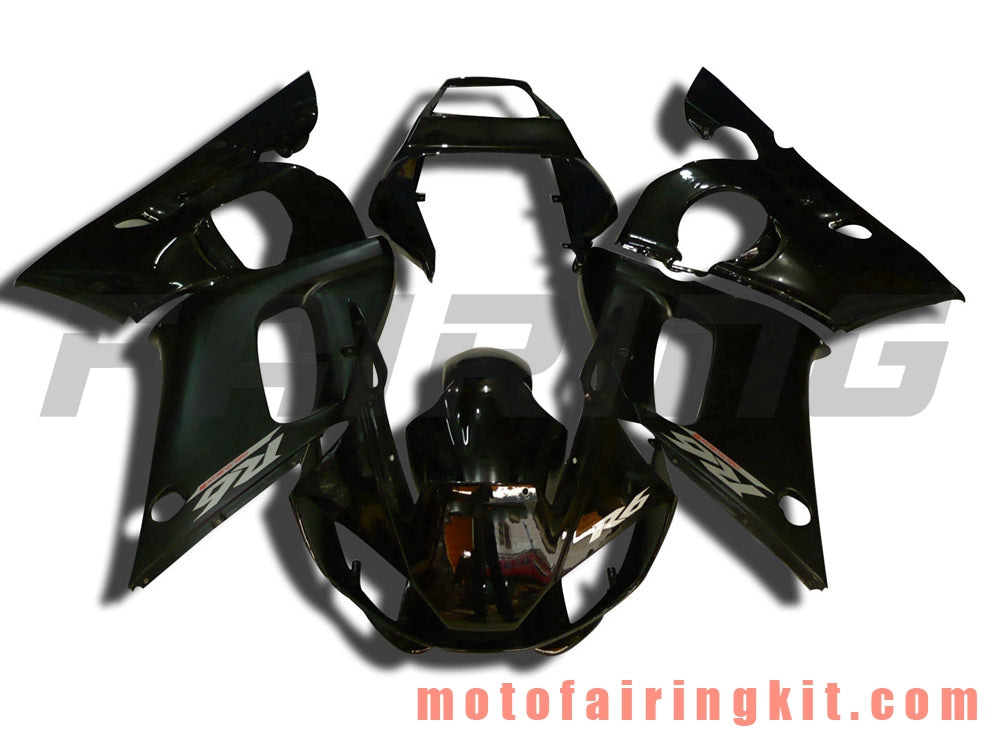 Fairing Kits Fit for YZF-600 R6 1998 1999 2000 2001 2002 YZF 600 R6 Plastic ABS Injection Mold Complete Motorcycle Body Aftermarket Bodywork Frame (Black) B062