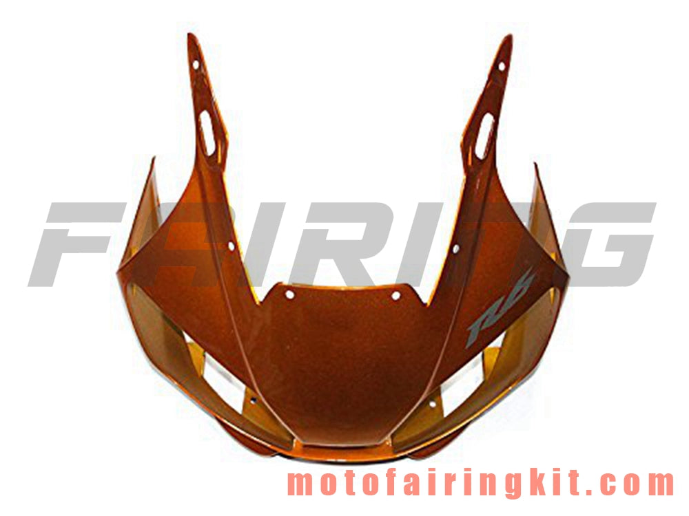 Kits de carenado aptos para YZF-600 R6 1998 1999 2000 2001 2002 YZF 600 R6 Molde de inyección de plástico ABS Carrocería completa para motocicleta Marco de carrocería de posventa (dorado y negro) B075