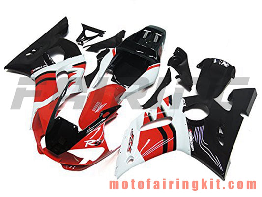 Kits de carenado aptos para YZF-600 R6 1998 1999 2000 2001 2002 YZF 600 R6 Molde de inyección de plástico ABS Carrocería completa para motocicleta Marco de carrocería de posventa (rojo y negro) B083