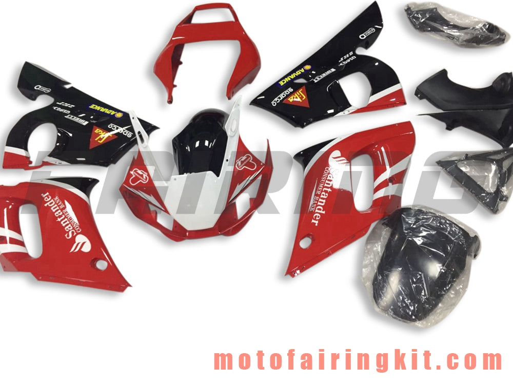 Kits de carenado aptos para YZF-600 R6 1998 1999 2000 2001 2002 YZF 600 R6 Molde de inyección de plástico ABS Carrocería completa para motocicleta Marco de carrocería de posventa (rojo y negro) B088