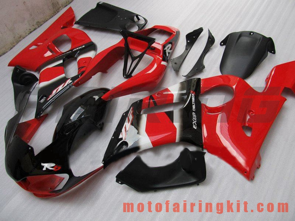 Fairing Kits Fit for YZF-600 R6 1998 1999 2000 2001 2002 YZF 600 R6 Plastic ABS Injection Mold Complete Motorcycle Body Aftermarket Bodywork Frame (Red & Black) B092