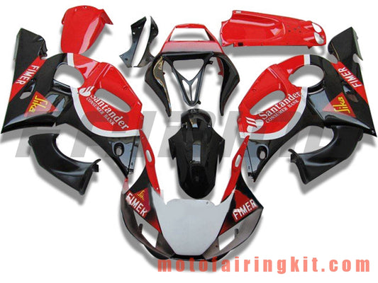 フェアリングキット YZF-600 R6 1998 1999 2000 2001 2002 YZF 600 R6 プラスチック ABS 射出成型 完全なオートバイボディ アフターマーケットボディワークフレーム (レッド &amp; ブラック) B094