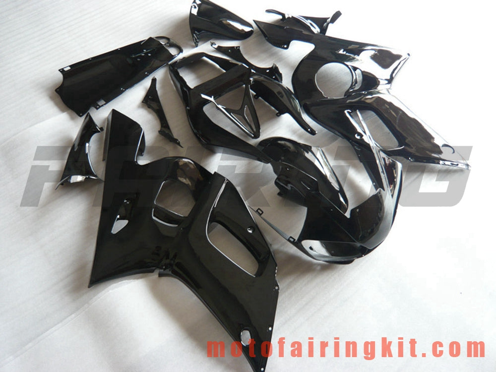 Fairing Kits Fit for YZF-600 R6 1998 1999 2000 2001 2002 YZF 600 R6 Plastic ABS Injection Mold Complete Motorcycle Body Aftermarket Bodywork Frame (Black) B096