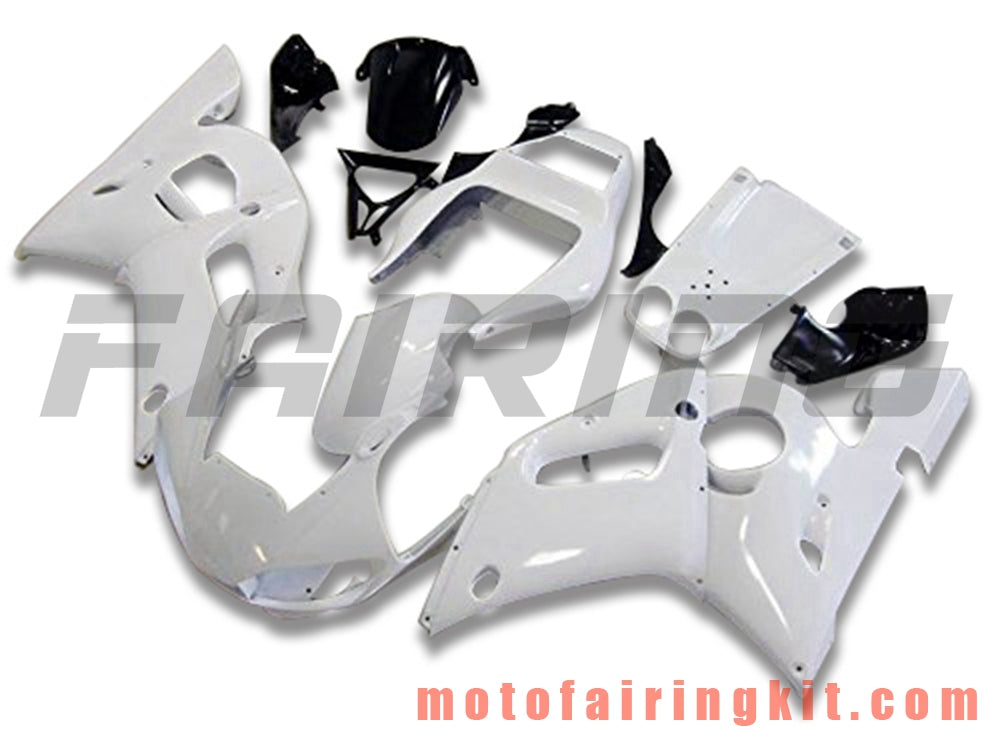 Fairing Kits Fit for YZF-600 R6 1998 1999 2000 2001 2002 YZF 600 R6 Plastic ABS Injection Mold Complete Motorcycle Body Aftermarket Bodywork Frame (White) B109