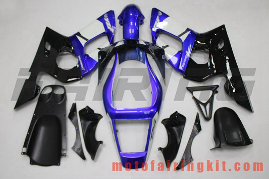 Fairing Kits Fit for YZF-600 R6 2008 2009 2010 2011 2012 2013 2014 2015 2016 Plastic ABS Injection Mold Complete Motorcycle Body Aftermarket Bodywork Frame (Black & Purple) B201