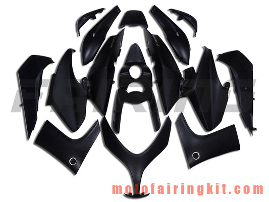 Kits de carenado aptos para TMAX500 2008 2009 2010 2011 2012 TMAX 500 Molde de inyección de plástico ABS Carrocería completa para motocicleta Marco de carrocería de posventa (negro) B001