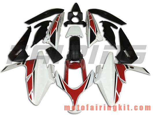 Fairing Kits Fit for TMAX500 2008 2009 2010 2011 2012 TMAX 500 Plastic ABS Injection Mold Complete Motorcycle Body Aftermarket Bodywork Frame (White & Red) B004