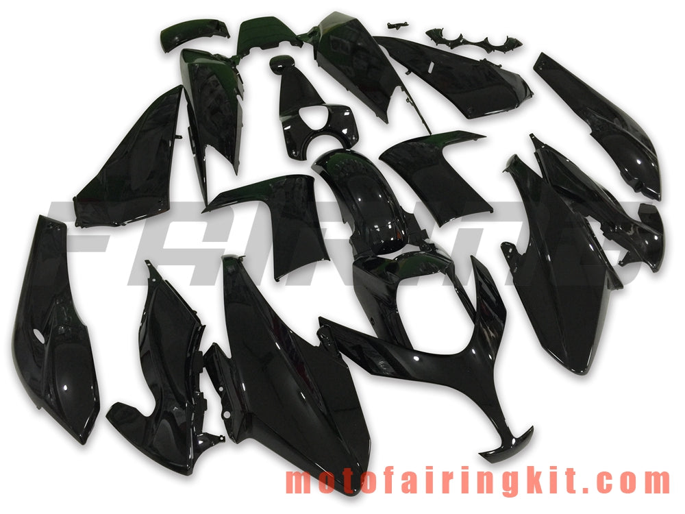 Kits de carenado aptos para TMAX500 2008 2009 2010 2011 2012 TMAX 500 Molde de inyección de plástico ABS Carrocería completa para motocicleta Marco de carrocería de posventa (negro) B006