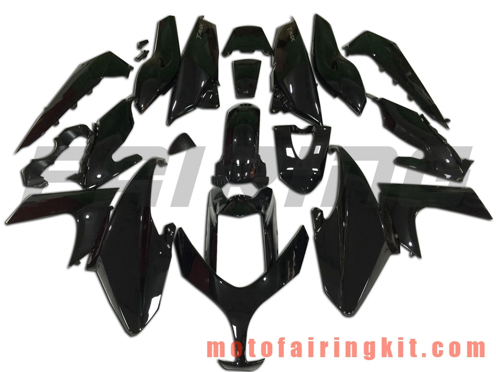 Fairing Kits Fit for TMAX500 2008 2009 2010 2011 2012 TMAX 500 Plastic ABS Injection Mold Complete Motorcycle Body Aftermarket Bodywork Frame (Black) B008