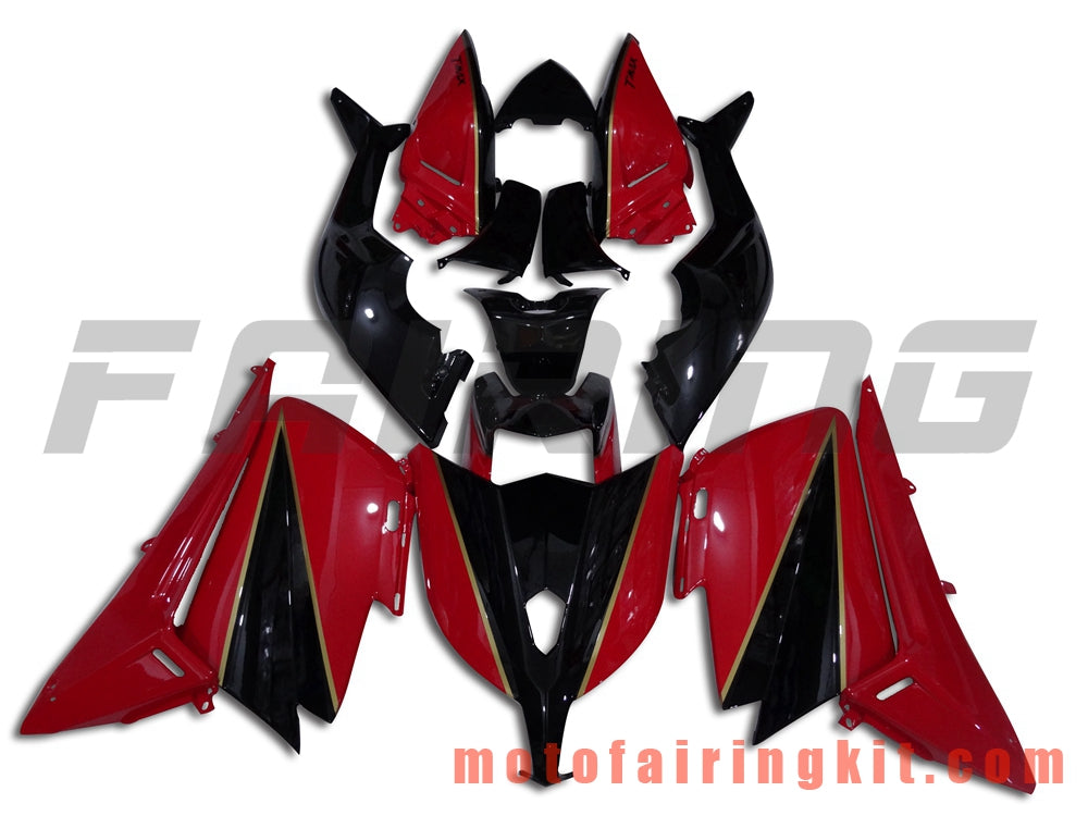 Fairing Kits Fit for TMAX530 2012 2013 2014 TMAX 530 12 13 14 Plastic ABS Injection Mold Complete Motorcycle Body Aftermarket Bodywork Frame (Red & Black) B001